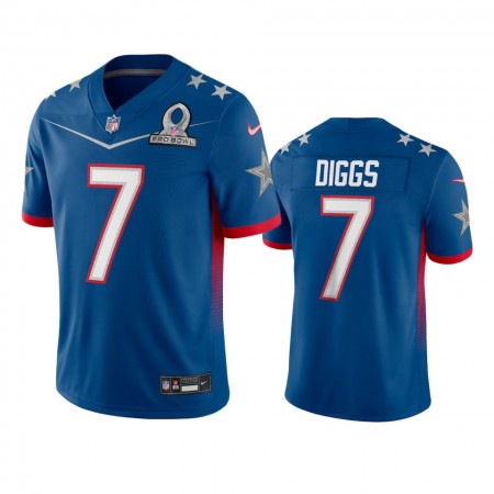 Tröjor Dallas Cowboys Trevon Diggs 7 Game Royal 2022 NFC Pro Bowl - Män Tröjor Dallas Cowboys Trevon Diggs 7 Game Royal 2022 NFC Pro Bowl - Män